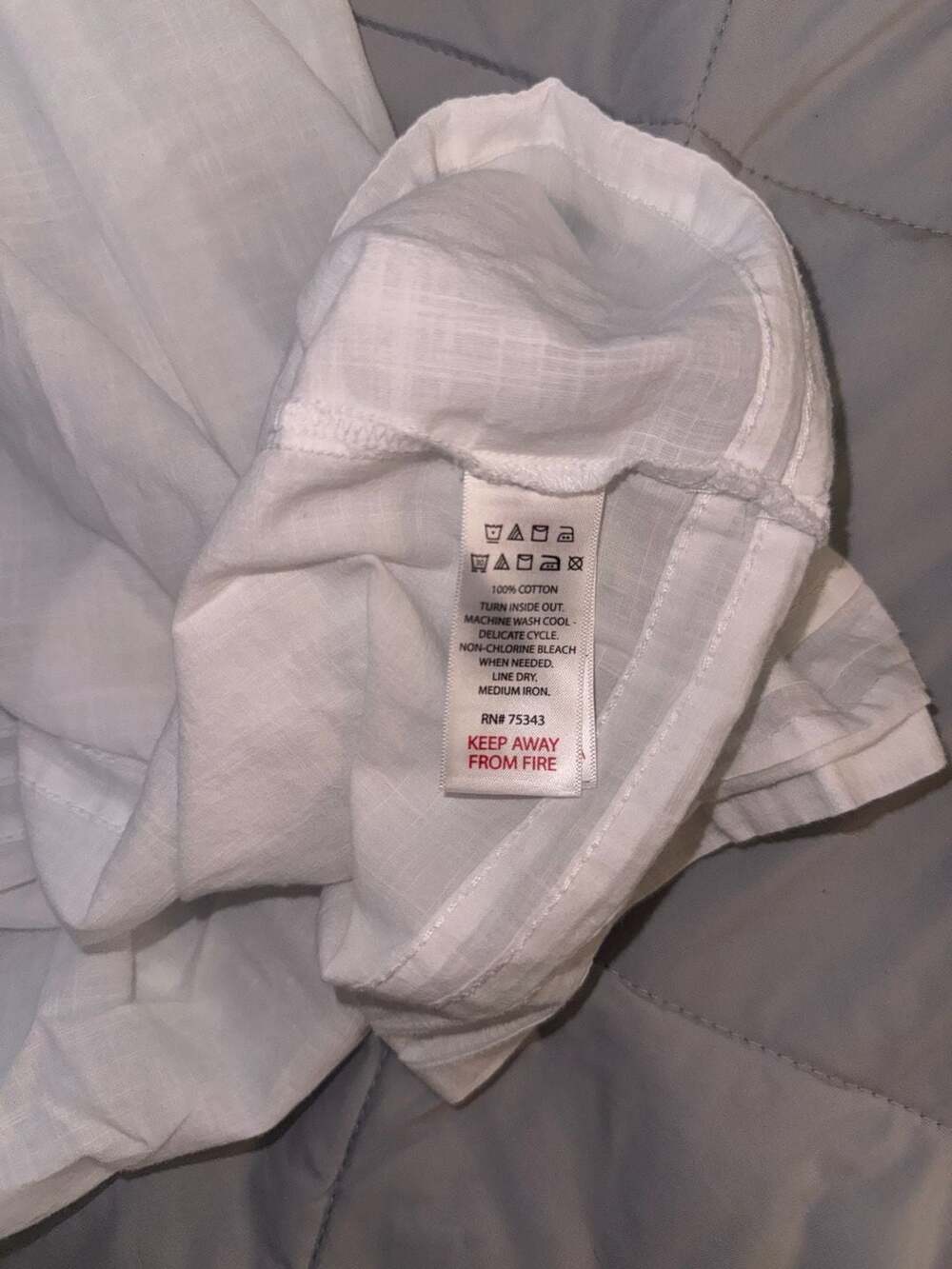 Susan Bristol Women's 100% Cotton Lace-Trimmed Nightgown, Size XL - Picture 3 of 3